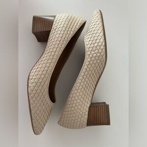 NIB NWT AQUATALIA ‘PASHA’ RAFFIA PUMP IN NATURAL 7/37